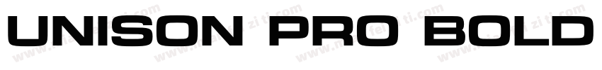 Unison Pro Bold Italic字体转换